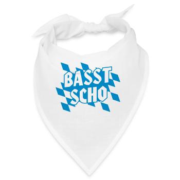 Freistaat Bayern Farben BASST SCHO - Bandana - Weiß - Vorne