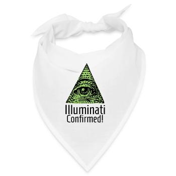 Illuminati Confirmed lustiges Geschenk - Bandana - Weiß - Vorne