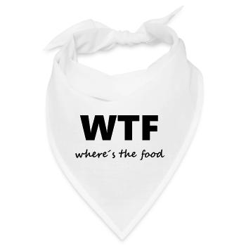 WTF Food - Bandana - Weiß - Vorne