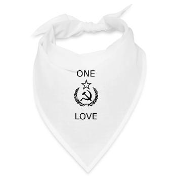 Kommunisten Shirt - Für den Kommunismus - Bandana - Weiß - Vorne