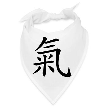 Qi Leben Freude - Bandana - Weiß - Vorne