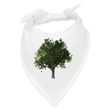 forest woods woodland wald tree baumstamm175 - Bandana - Weiß - Vorne
