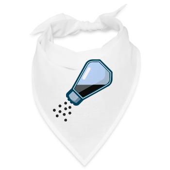pepper shaker pfeffer streuer salt salz - Bandana - Weiß - Vorne