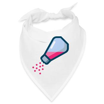 pepper salt pfeffer salz shaker streuer2 - Bandana - Weiß - Vorne