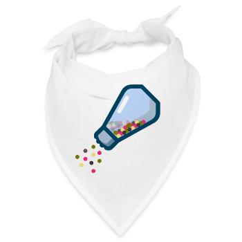 pepper salt pfeffer salz shaker streuer3 - Bandana - Weiß - Vorne