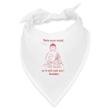 Buddha - "Verstand" - Bandana - Weiß - Vorne