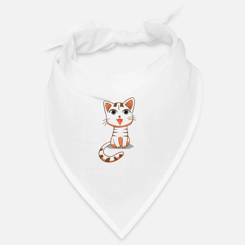 chat blanc Bandana