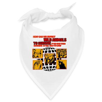 Wild Animals to Survive ! - Bandana - Weiß - Vorne