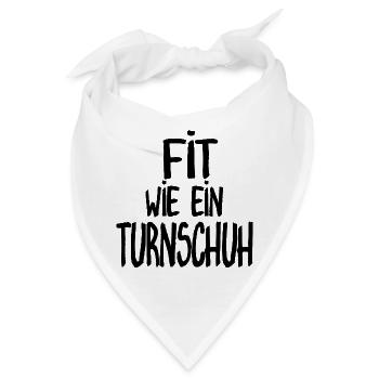 Fit wie ein Turnschuh - Bandana - Weiß - Vorne