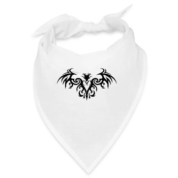 Drachen Tattoo design Shirt ! - Bandana - Weiß - Vorne
