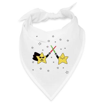 Stars Battle - Bandana - Weiß - Vorne