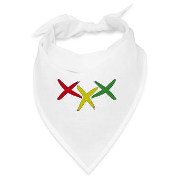 XXX RASTA - Bandana - Weiß - Vorne