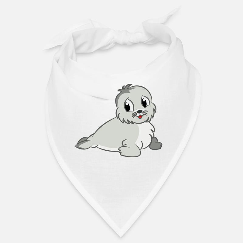 Die kleine Robbe - Bandana - Weiß