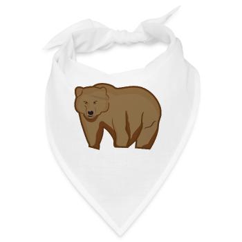 Grizzly Bär - Bandana - Weiß - Vorne