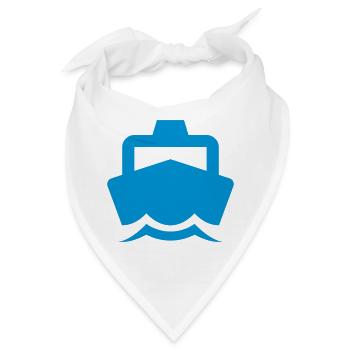 Ship Schiff - Bandana - Weiß - Vorne
