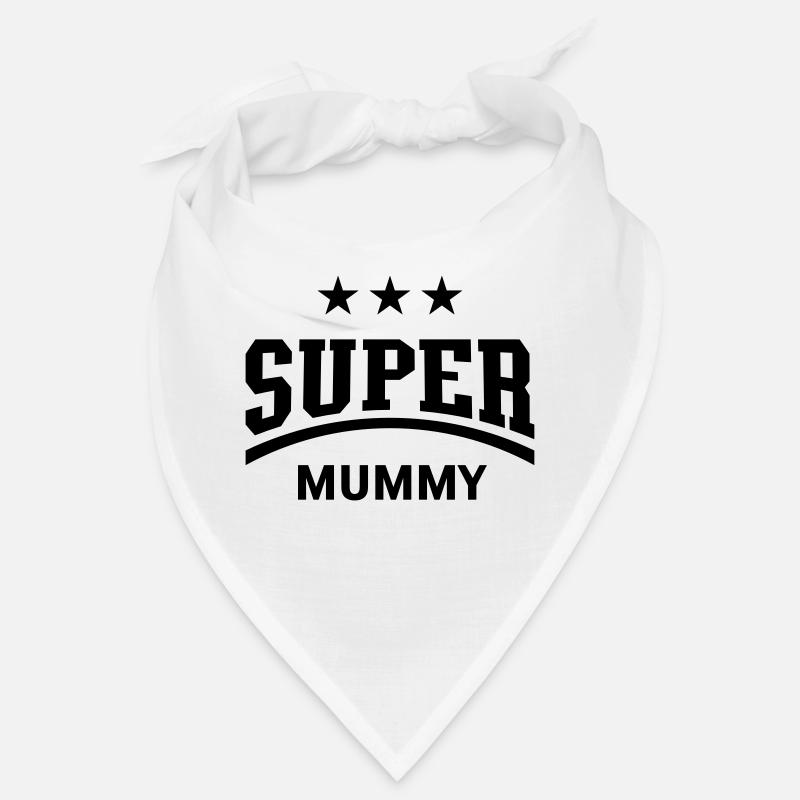 Super Mummy - Bandana - Weiß