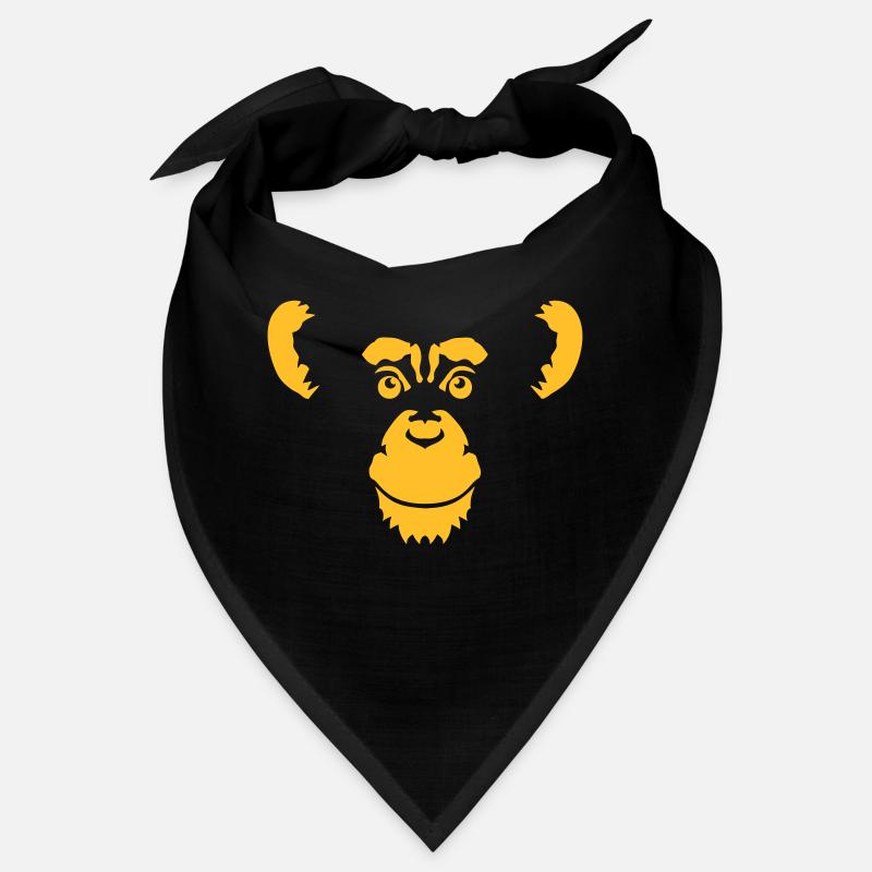 Schimpansen-Affenkopf-Tierzeichnung Bandana