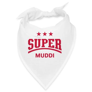 Super Muddi - Bandana - Weiß - Vorne