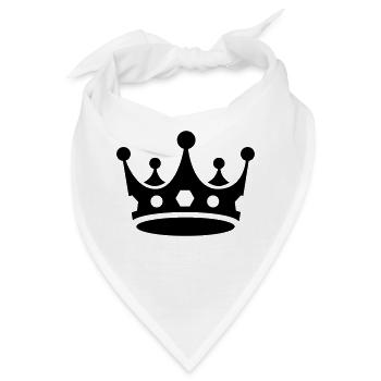 Krone - Bandana - Weiß - Vorne