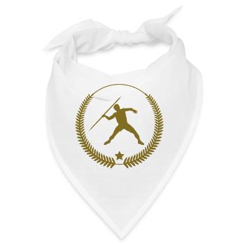 Speerwurf / Diskuswurf / Kugelstoßen / Hammerwurf - Bandana - Weiß - Vorne