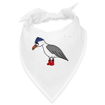 Möwe - Bandana - Weiß - Vorne