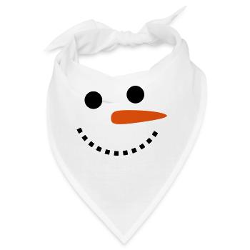 Schneemann - Bandana - Weiß - Vorne