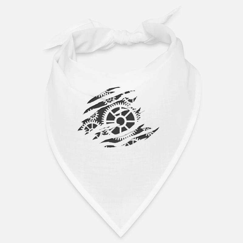 Gear behind torn effect - gift idea Bandana