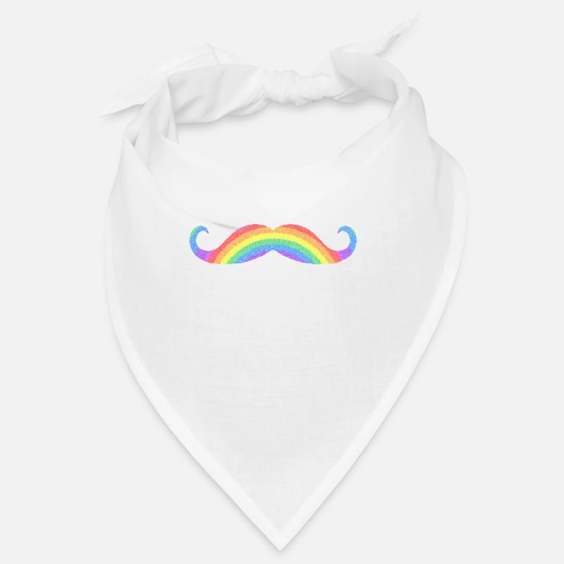Regenbogen-Tasch - Bandana - Weiß