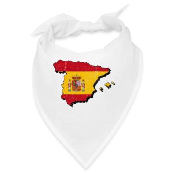 Spanien - Bandana - Weiß - Vorne