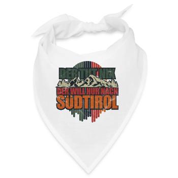Tirol Geschenk Urlaub Südtirol Berge - Bandana - Weiß - Vorne