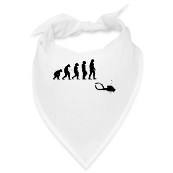 Evolution Tauchen mit Gerät - Bandana - Weiß - Vorne