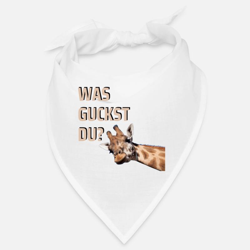 WAS GUCKST DU? - Bandana - Weiß