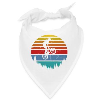 Fahrradfahrer, Biker - Bandana - Weiß - Vorne