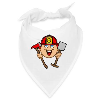 FIREFIGHTER weiße Haut - Bandana - Weiß - Vorne