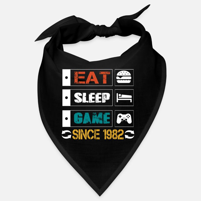 Eat, Sleep, Game, Repeat, Controller, since 1982 Bandana