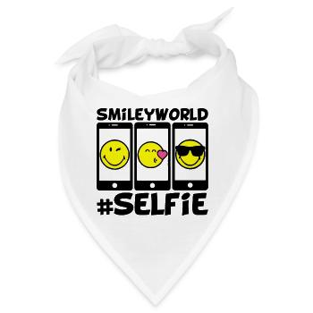 Smileys und Selfies - Bandana - Weiß - Vorne