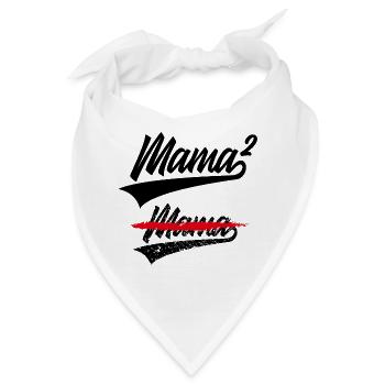 MAMA HOCH 2 KINDER - Bandana - Weiß - Vorne