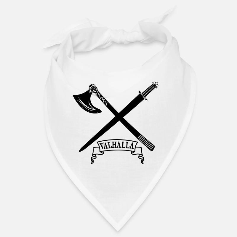 Valhalla with axe and sword Bandana