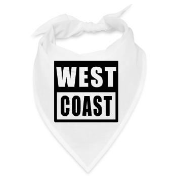 West Coast Design Hip Hop - Bandana - Weiß - Vorne