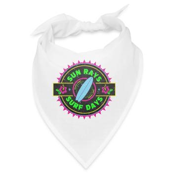 Surfen Retro Surfer Grafikdesign - Bandana - Weiß - Vorne