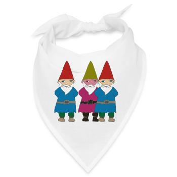 gartenzerge vielfalt - Bandana - Weiß - Vorne