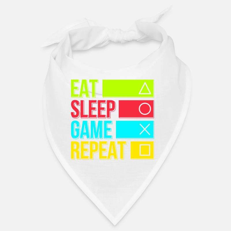 Eat Sleep Game Repeat Bandana