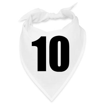 10 - Bandana - Weiß - Vorne