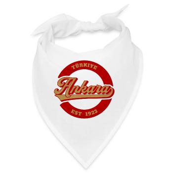 Ankara Vintage Logo Est 1923 - Bandana - Weiß - Vorne