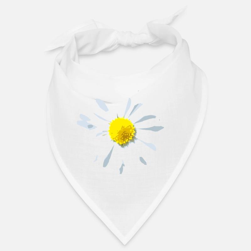 Gänseblume Blume - Bandana - Weiß