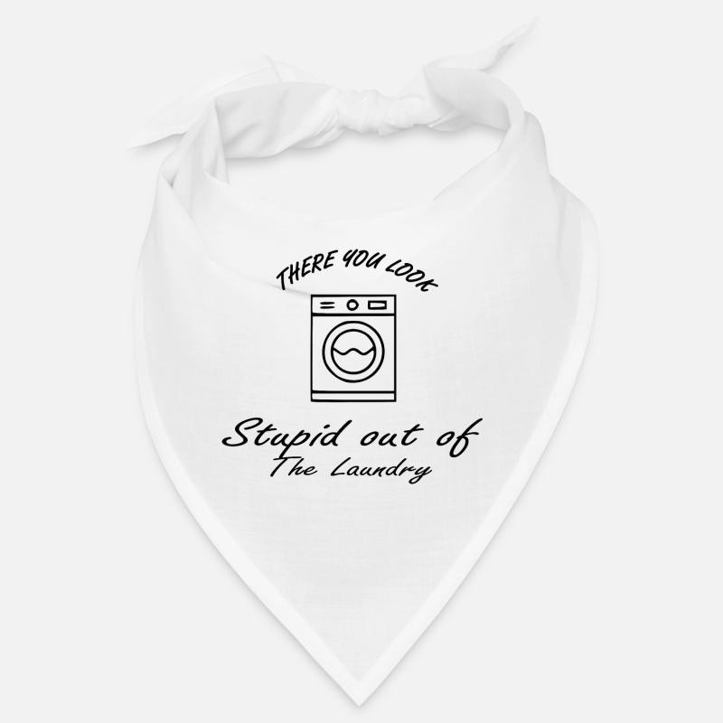 Da guckst du dumm aus der Wäsche - Denglisch - Bandana - Weiß