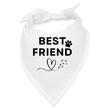 Best friend - Bandana - Weiß - Vorne