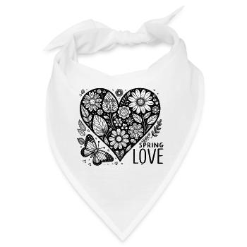spring love - Bandana - Weiß - Vorne