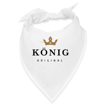 König - Bandana - Weiß - Vorne