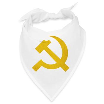Hammer und Sichel - Bandana - Weiß - Vorne